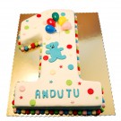 Tort Cifra 1 cu baloane